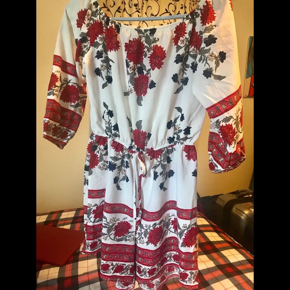 SALE!Stunning Floral Printed Off Shoulder Romper